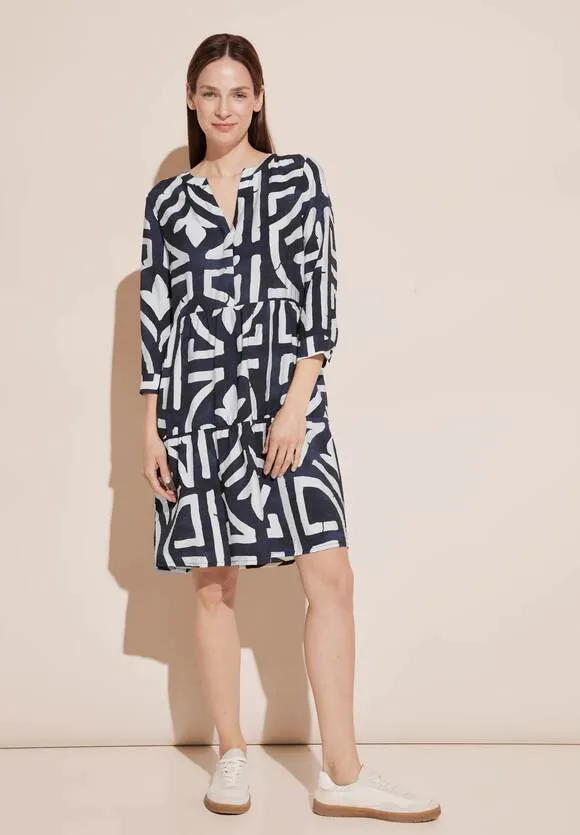 Street One Print Tunic Dress. Navy or Pink print 143953