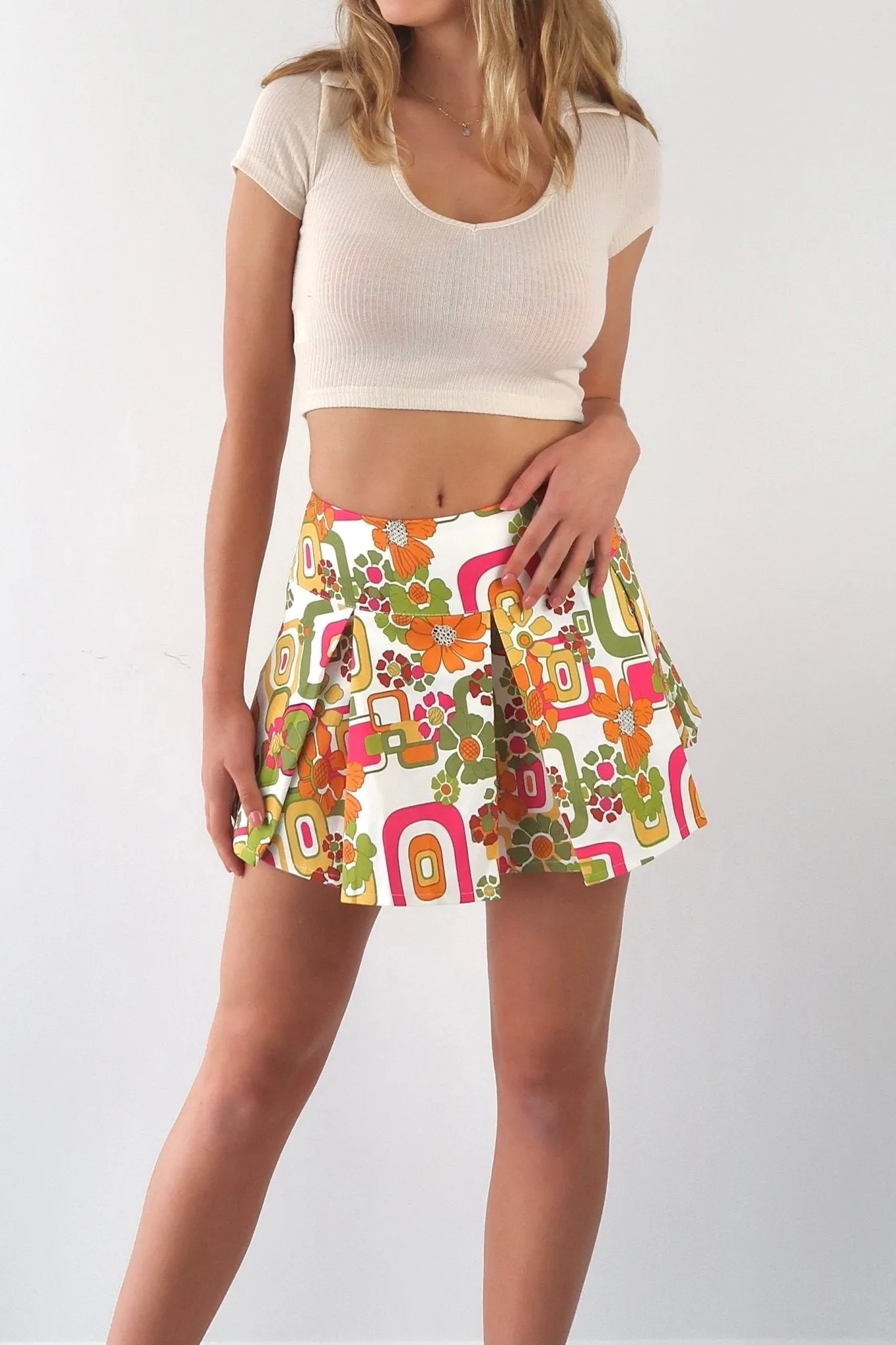 Sunny day floral skirt