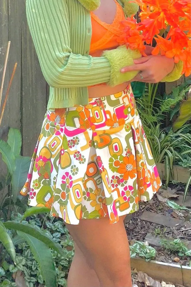 Sunny day floral skirt