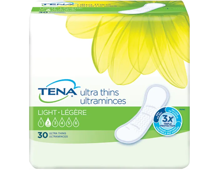 Tena 46500 Serenity Light Ultra Thin Pads Regular