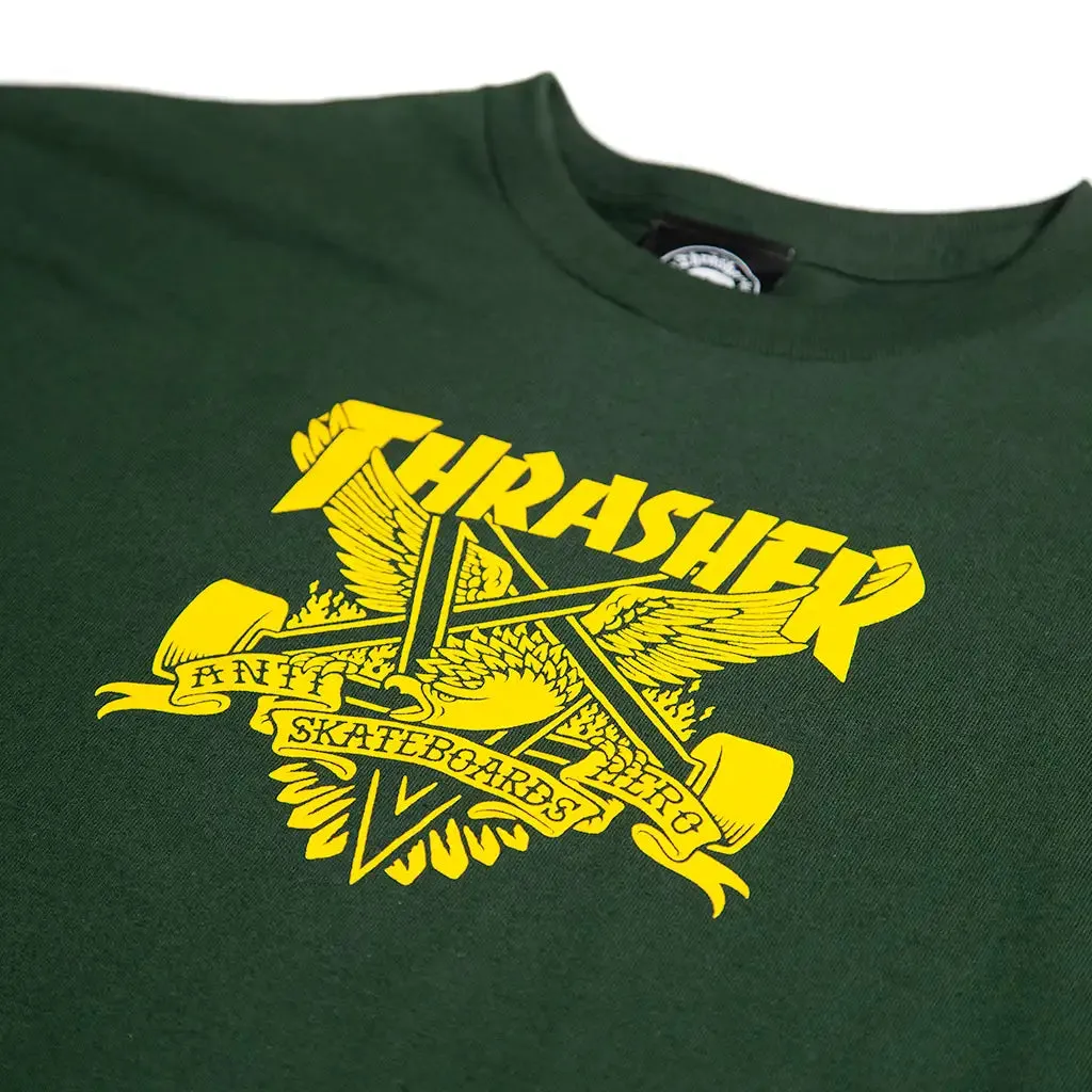 Thrasher x Anti-Hero Eaglegram T-Shirt Forrest Green