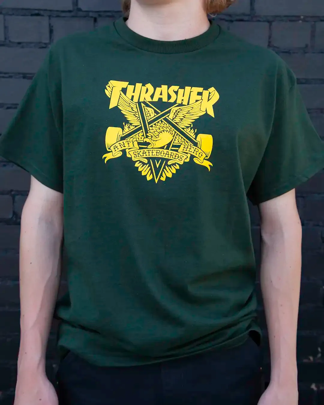 Thrasher x Anti-Hero Eaglegram T-Shirt Forrest Green