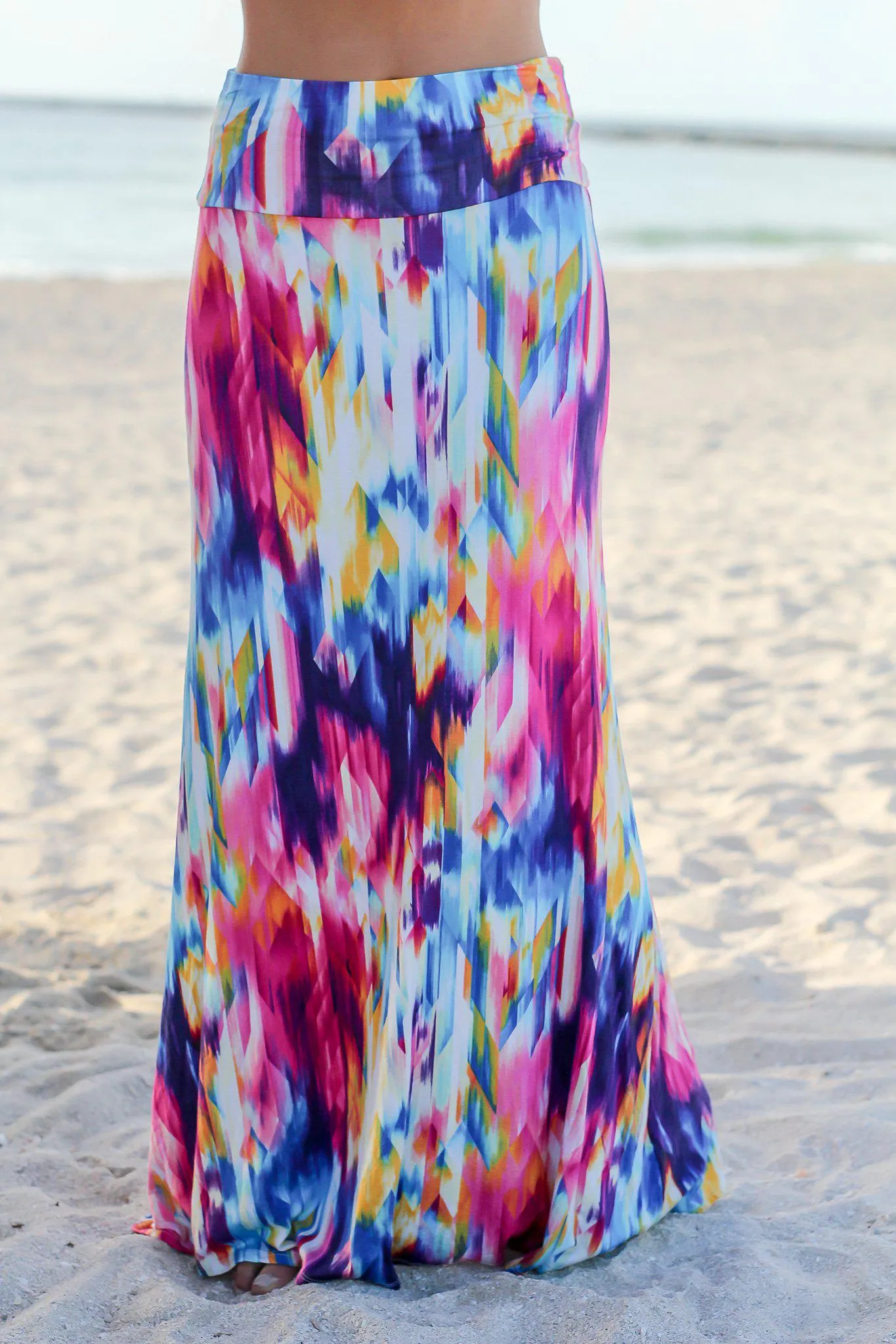 Tie Dye Maxi Skirt