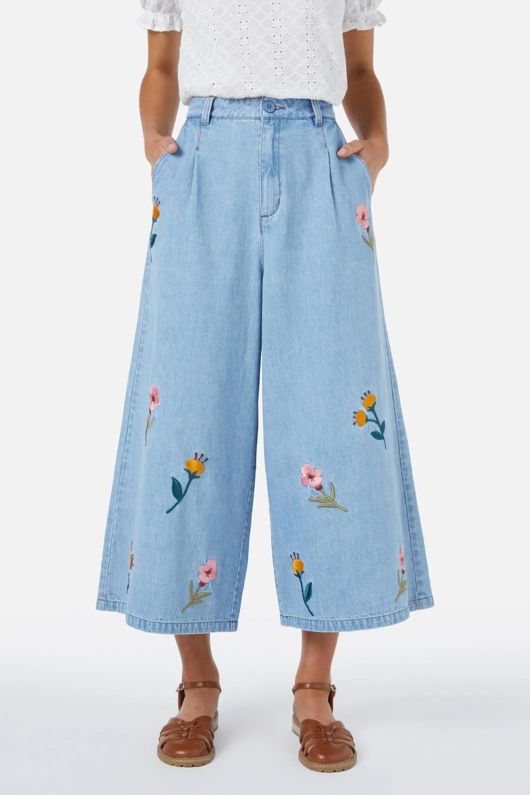 Toni Embroidered Culotte