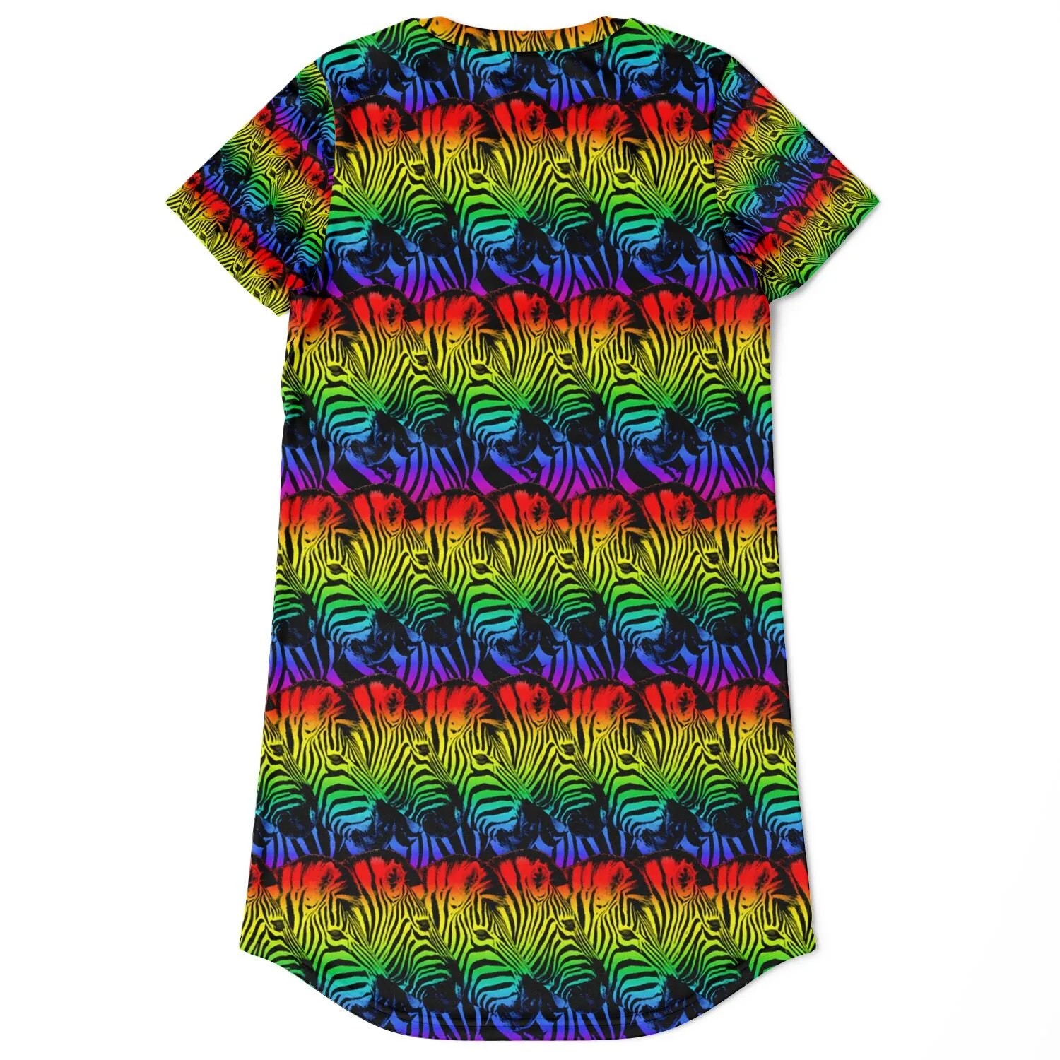 Trippy AF Zebra T-Shirt Dress