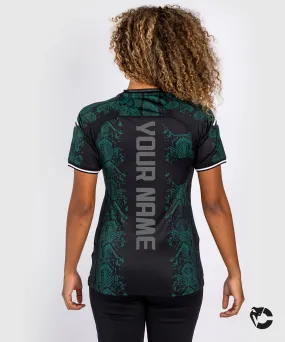 UFC Adrenaline by Venum Personalized Authentic Fight Night Women’s Walkout Jersey - Emerald Edition - Green/Black