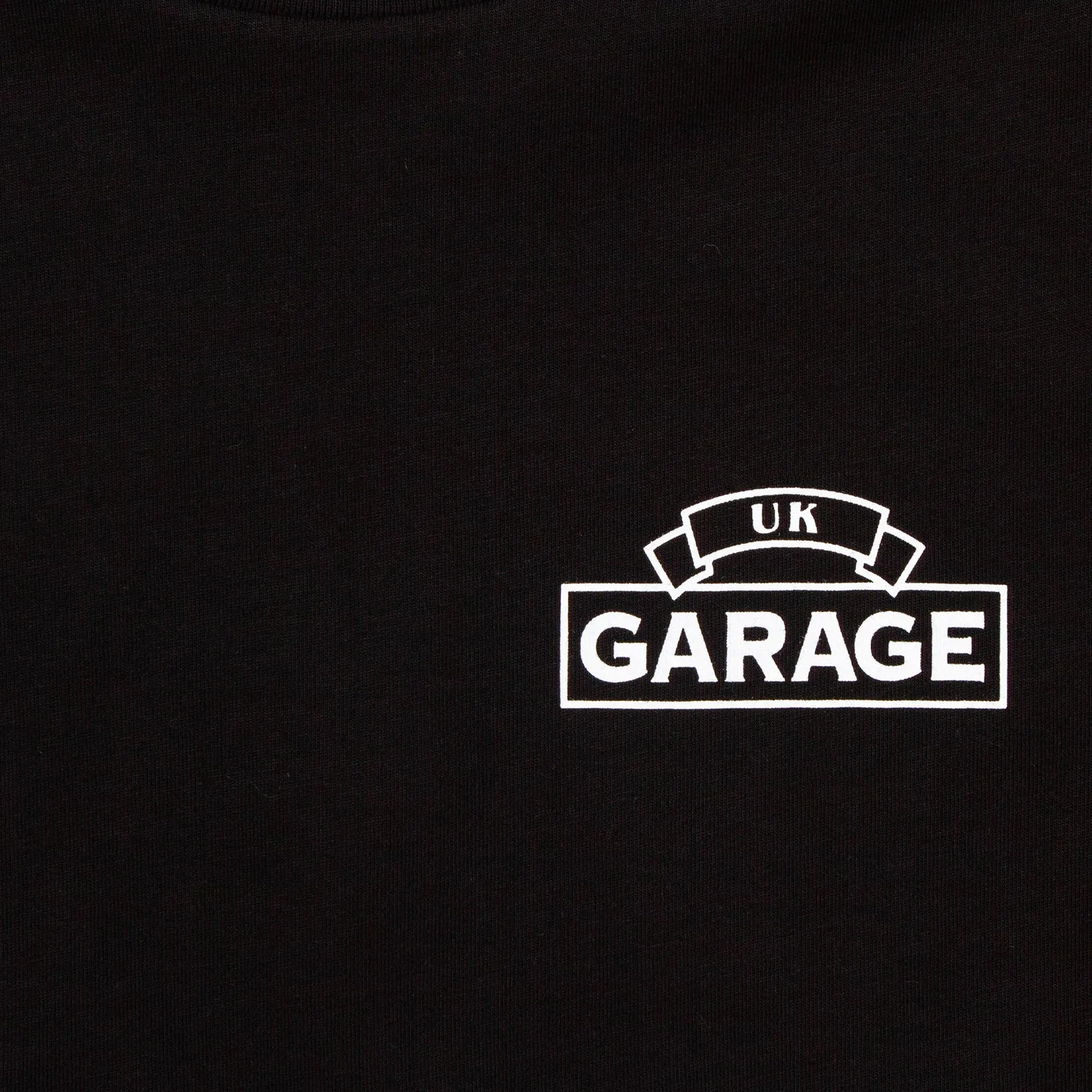 UK Garage Front Print - Tshirt - Black