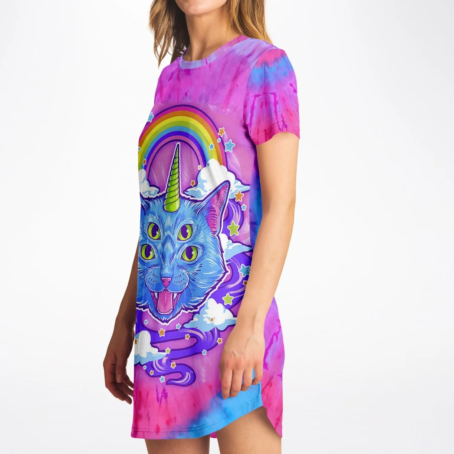 Unicorn Kitty T-Shirt Dress