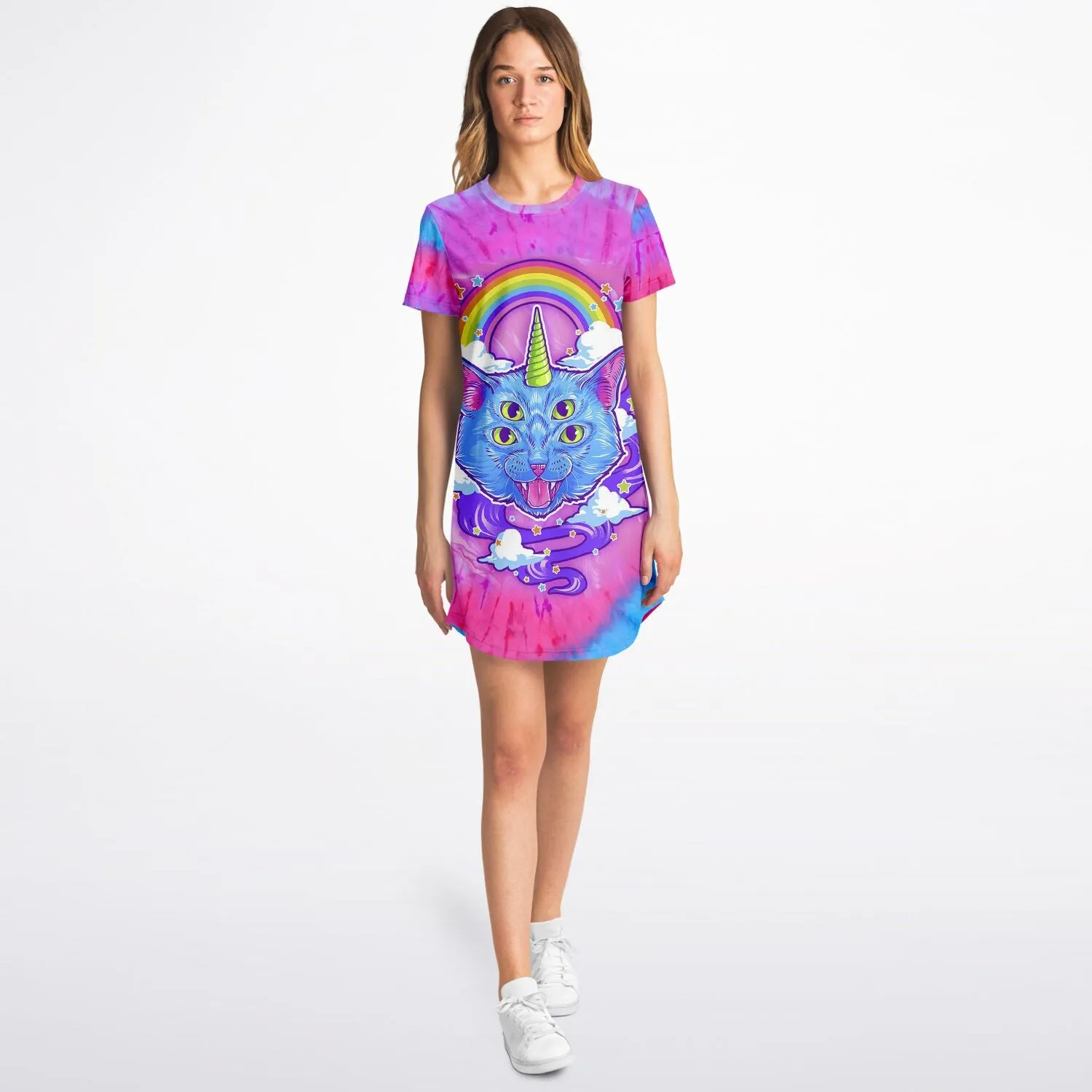 Unicorn Kitty T-Shirt Dress