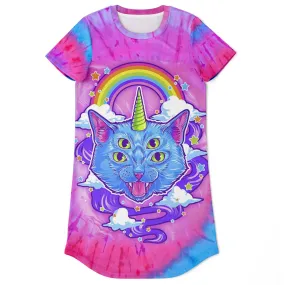 Unicorn Kitty T-Shirt Dress