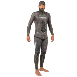 Used Cressi 5mm Mens Seppia 2-piece Freediving Wetsuit - Camo Grey - Large/4