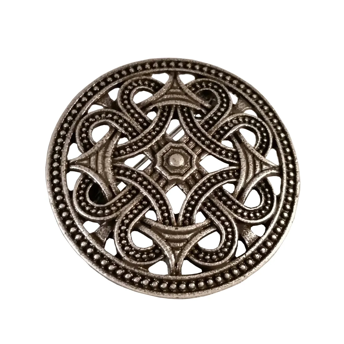 Viking Brooch Silver Borre Pin Round Norse Viking Style