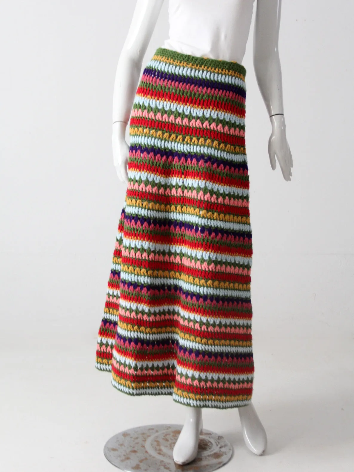 vintage knit maxi skirt