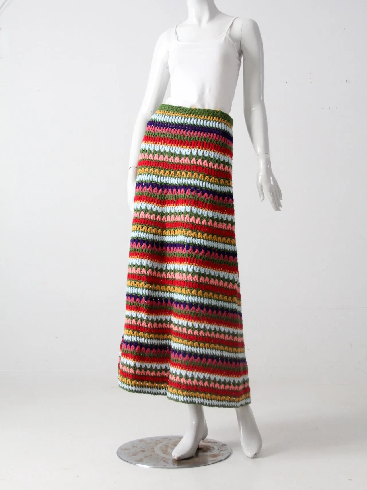 vintage knit maxi skirt