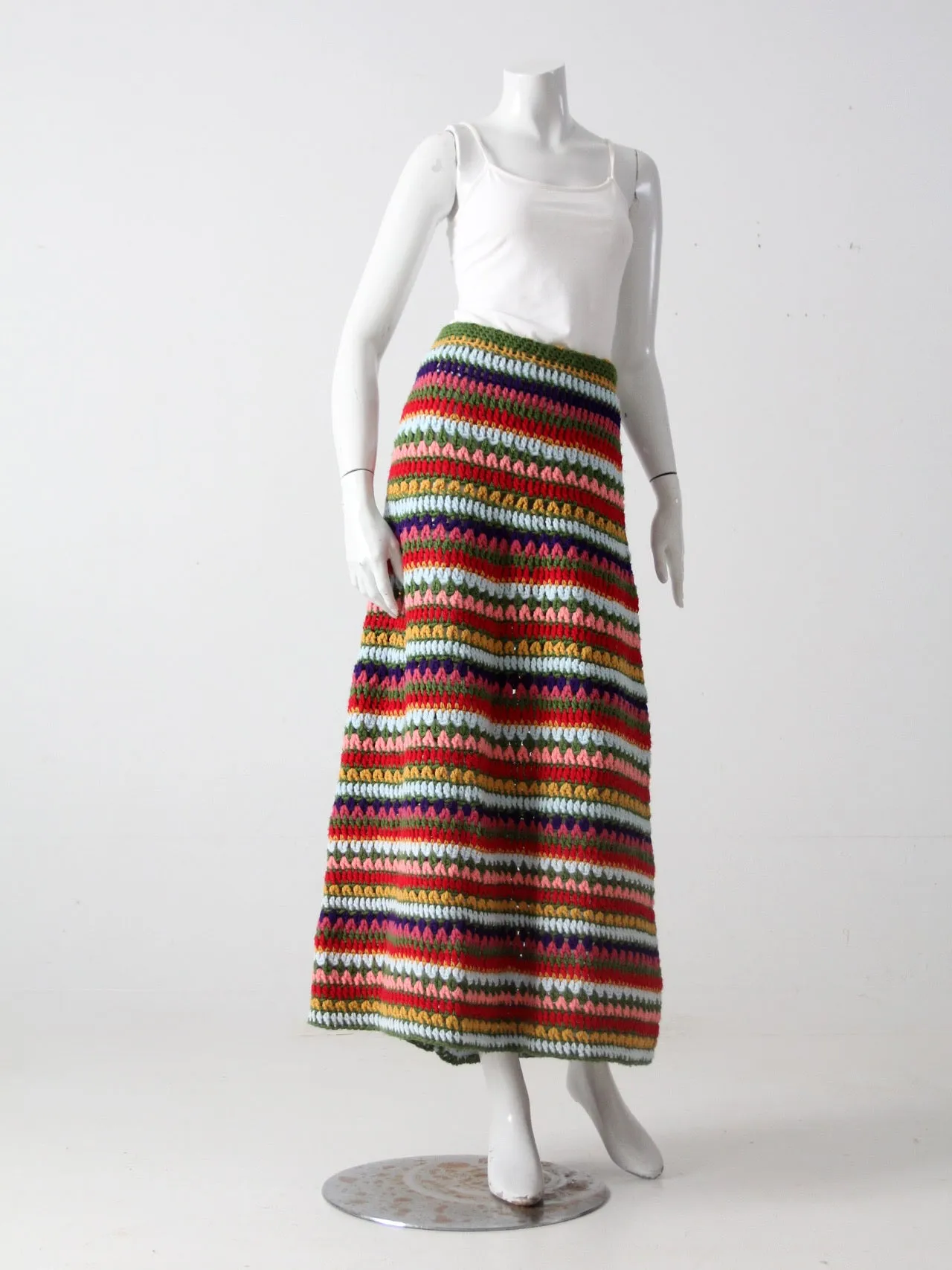 vintage knit maxi skirt