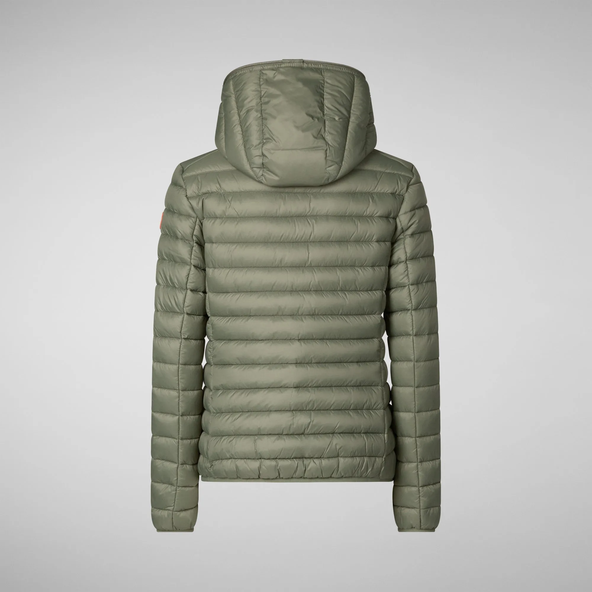 Women's Hooded Puffer Jacket Daisy in Swamp Green