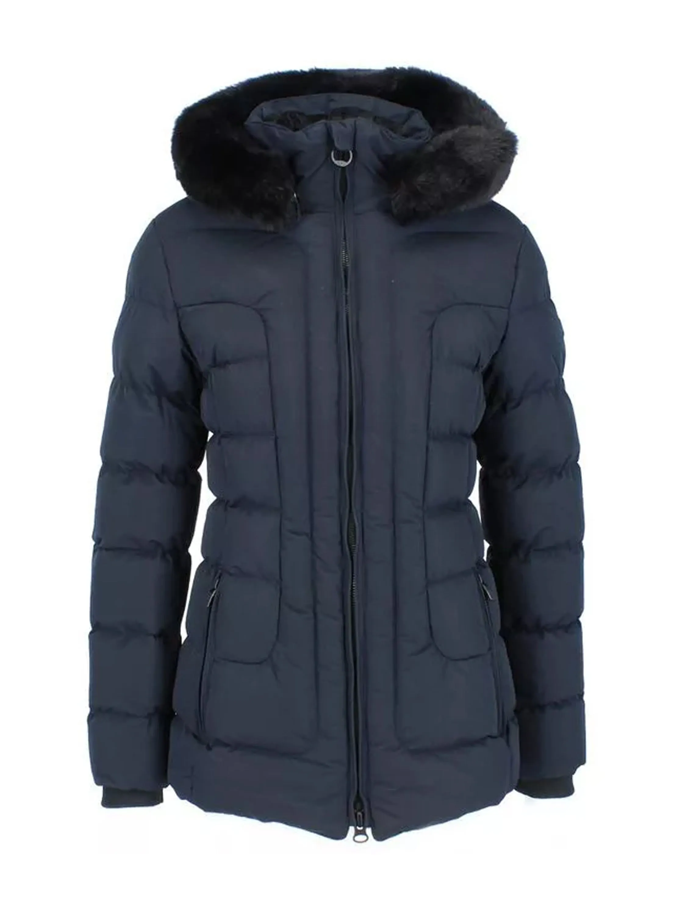 Women's Quilted Puffer Jacke,Black