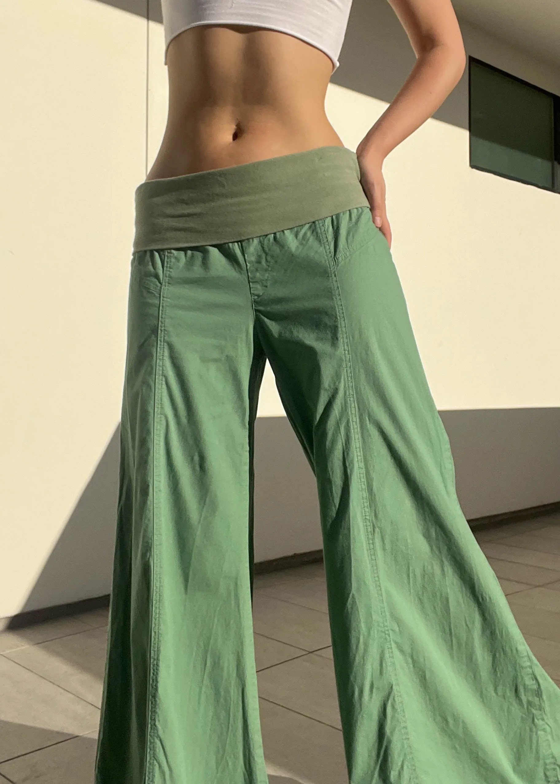 Y2k Green Super Flares (M)